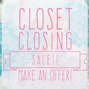 CLOSET CLOSING SALE!